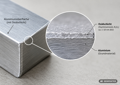 rostet Aluminium grafische Darstellung